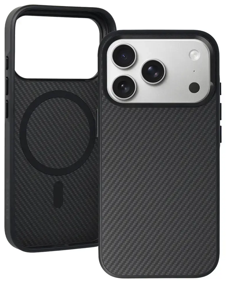 Liavec Carbon Core чехол для телефона iPhone 17 Pro Max чёрный
