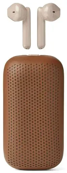 Lexon Speakerbuds Wireless Headphones with Bluetooth Speaker camel LA127C