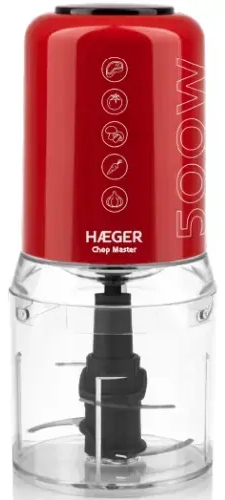 Haeger CH-50W.009A Chop Master Pārtikas smalcinātājs 0.5L 500W