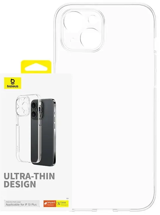 Phone Case for iPhone 15 Plus Baseus OS-Lucent Series (Clear)