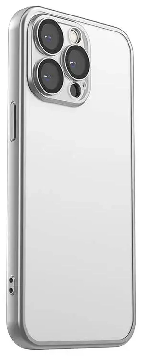 Apsauginis telefono dėklas Joyroom JR-15Q2, skirtas iPhone 15 Pro (matinis pilkas)
