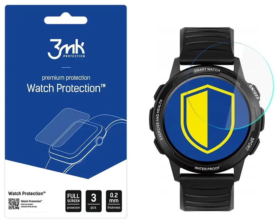 Bemi Tracker - 3mk Watch Protection™ v. FlexibleGlass Lite screen protector