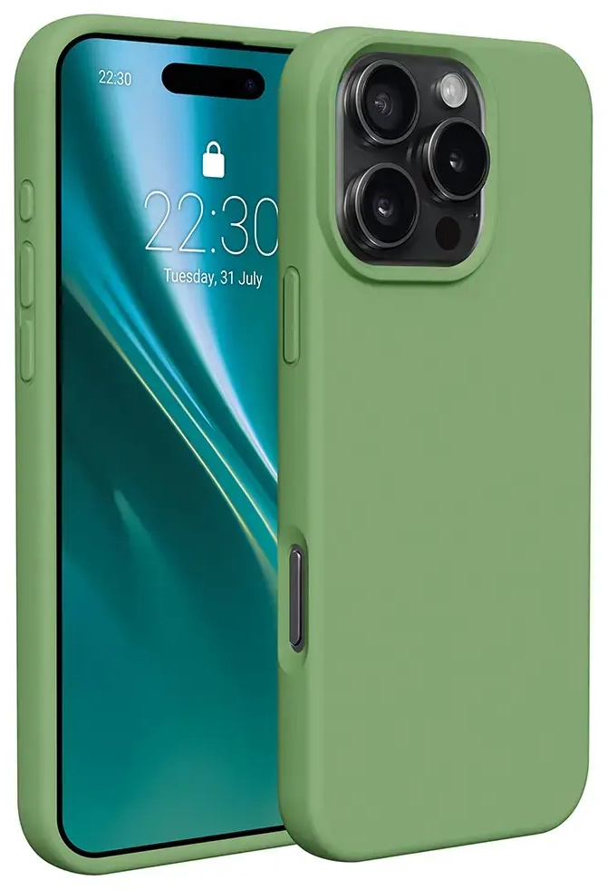 Etteri silikoninis dėklas iPhone 16 Pro šviesiai žalias