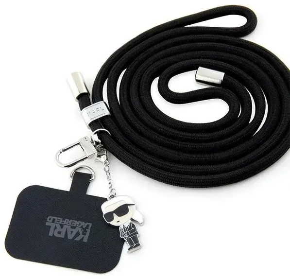 Karl Lagerfeld KLUCNMSCKIK Universal CBDY Cord pasek czarny|black