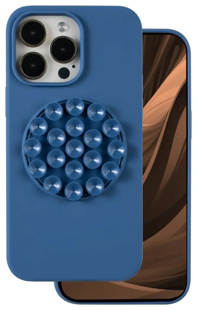 Silicone Stick maciņš telefonam iPhone 15 Pro zils