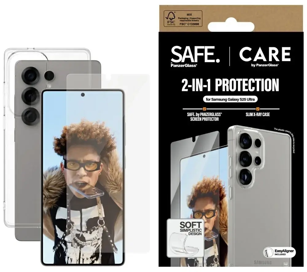 Zestaw ochronny CARE by PanzerGlass       Fashion 2w1 Etui+Szkło do Samsung Galaxy S25 Ultra