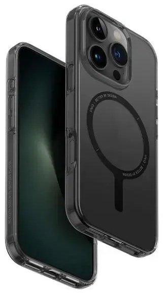 UNIQ etui Clario iPhone 16 Pro 6.3" Magclick Charging dymny|smoke