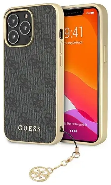 Guess GUHCP13XGF4GGR iPhone 13 Pro Max 6.7" grey|grey hardcase 4G Charms Collection