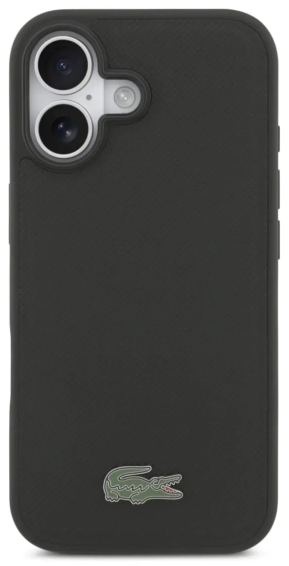 Lacoste Iconic Petit Pique MagSafe Case + Wallet for iPhone 17 Black
