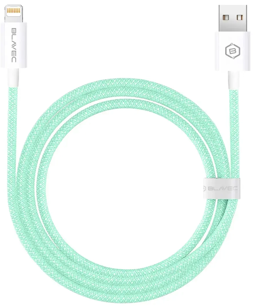 Blavec Candy andmeedastus- ja laadimiskaabel | USB-A kuni Lightning | 12W | 2m | roheline