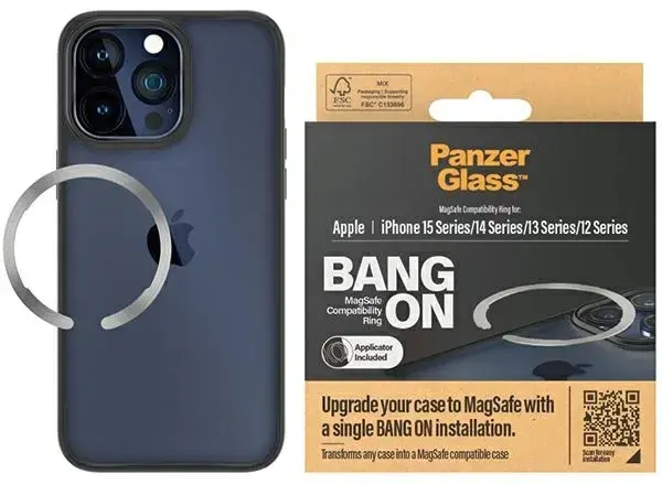PanzerGlass Bang ON Magsafe Compatibility Ring for iPhone 12 | 13 | 14 | 15 1189