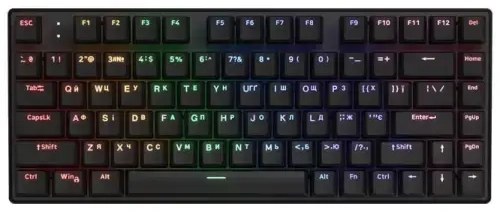 Hator HTK275UA Icefall Mecha Rainbow 82 juhtmevaba mänguklaviatuur ENG/UA/RU