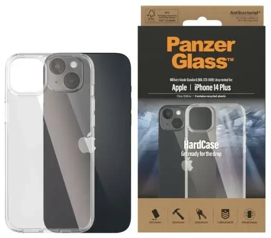 PanzerGlass HardCase iPhone 14 Plus 6,7" Antibacterial Military grade transparent 0403