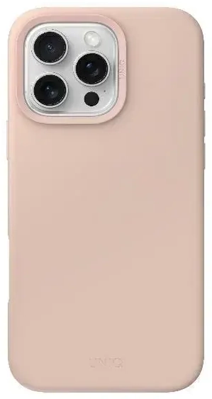 UNIQ etui Lino Hue iPhone 16 Pro 6.3" Magclick Charging różowy|blush pink