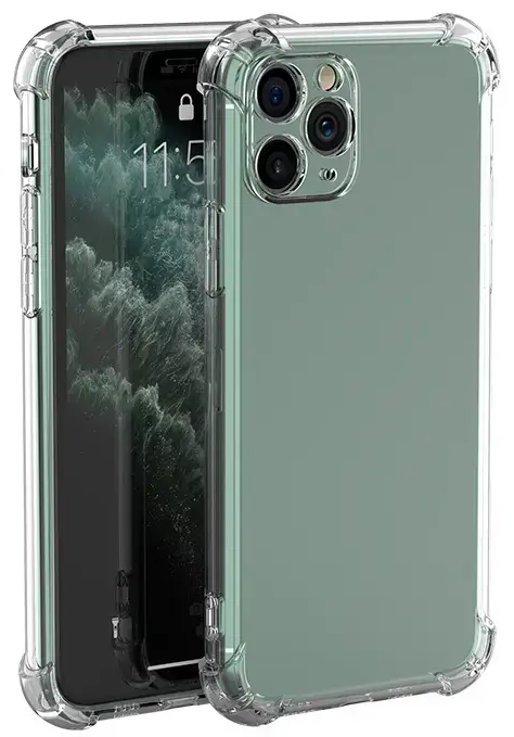 Anti Shock 1.5mm telefono dėklas iPhone 13 Mini skaidrus