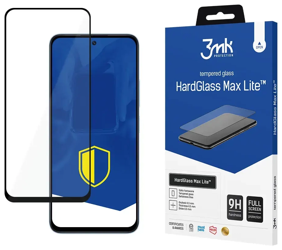 3MK HardGlass Max Lite tempered glass for phone Xiaomi Redmi 12