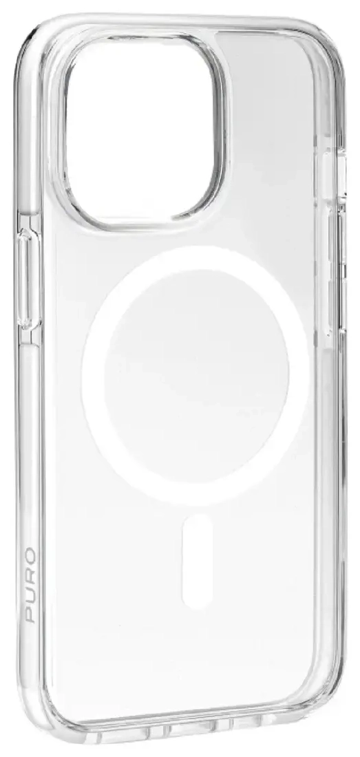 Puro Lite Mag Pro MagSafe Silicone Case for iPhone 15 Pro Max - Transparent
