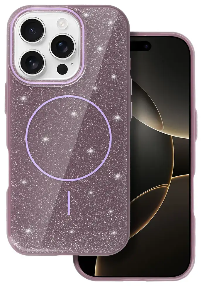 Slim Shiny maciņš ar MagSafe atbalstu telefonam iPhone 16 Pro Max violets
