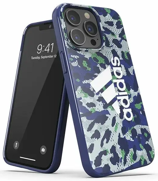 Adidas OR Snap Case Leopard iPhone 13|13 Pro 6,1" niebieski|blue 47260