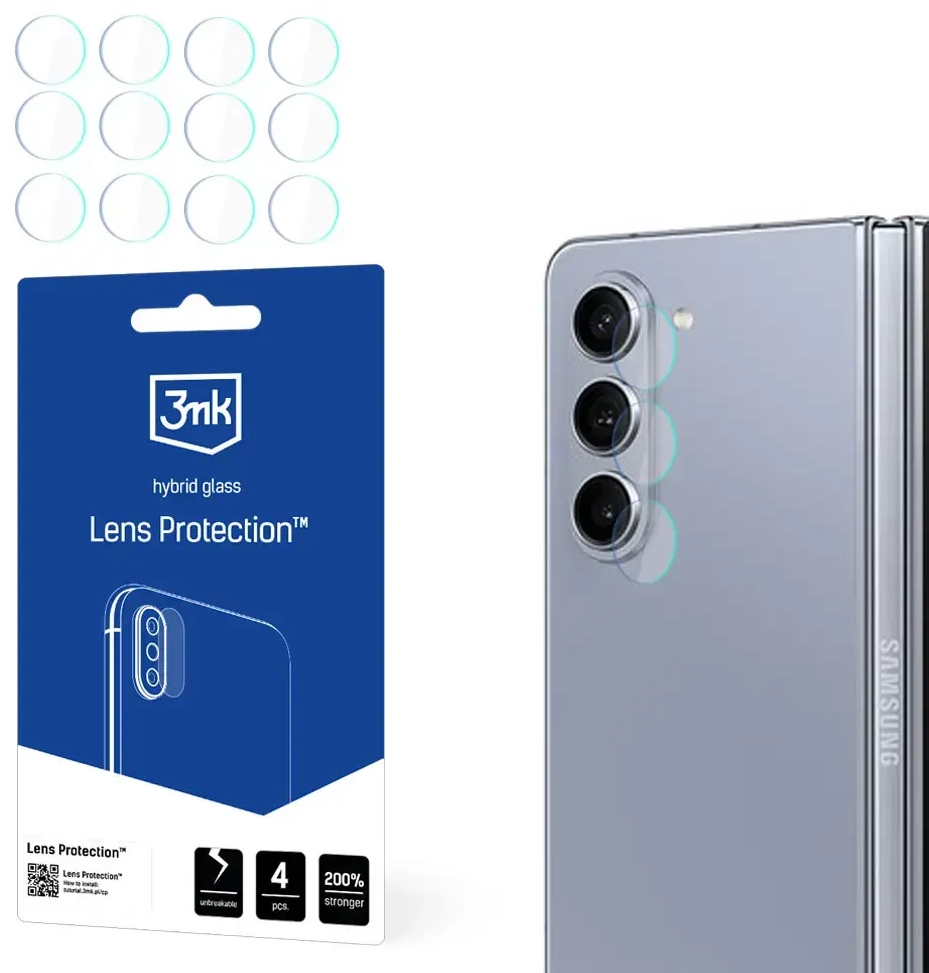Samsung Galaxy Z Fold 5 (Front) - 3mk Lens Protection™ screen protector