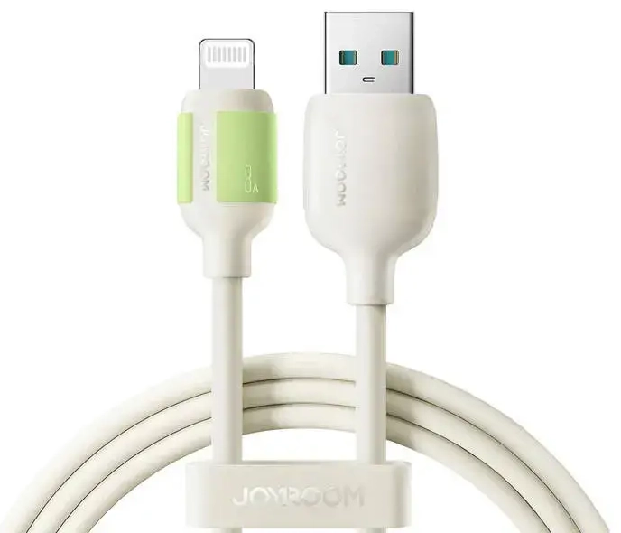 Duomenų perdavimo ir įkrovimo laidas „Joyroom S-A53“ | USB-A į „Lightning“ | 30 W | 1,2 m | smėlio spalvos