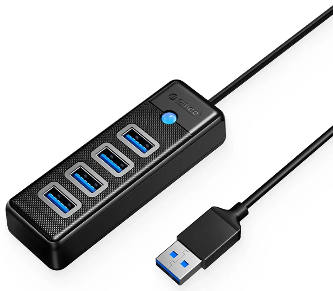 Hub Orico PW4U-U3 USB-A | 4x USB-A 3.0 - black