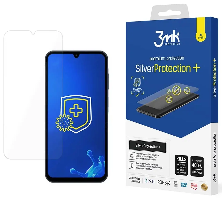 3mk SilverProtection+ aizsargplēve telefona ekrānam Samsung Galaxy A15 5G (A156)