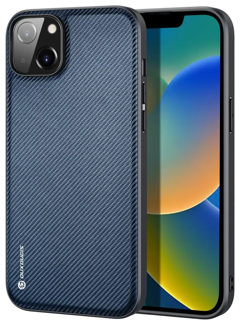 Dux Ducis Fino case cover iPhone 14 Plus blue nylon