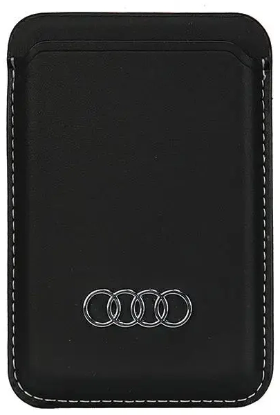 Audi Synthetic Leather Wallet Card Slot czarny|black MagSafe AU-MSCH-Q3|D1-BK