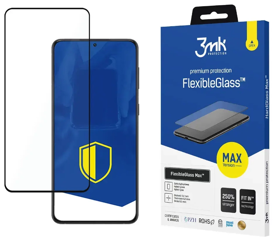 Samsung Galaxy S22 + Black - 3mk FlexibleGlass Max™ screen protector