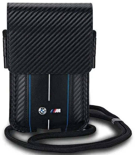 BMW Torebka BMPSP15XMSCAKL Wallet Bag czarny|black Carbon Blue Stripes