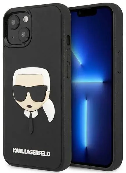 Karl Lagerfeld KLHCP14MKH3DBK iPhone 14 Plus 6,7" czarny|black hardcase 3D Rubber Karl`s Head
