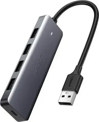 Ugreen Adapter 4in1 UGREEN jaotur USB kuni 4x USB 3.0 + USB-C (hall)