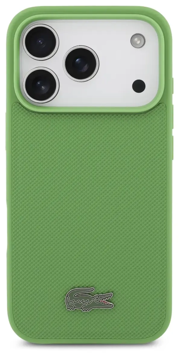 Lacoste Iconic Petit Pique MagSafe Case + Wallet for iPhone 17 Pro Green