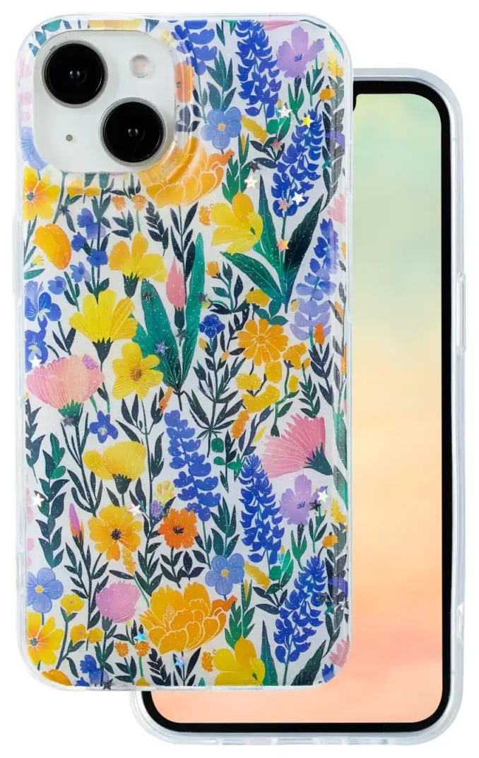 Glow Glam maciņš telefonam iPhone 14 daudzkrāsains