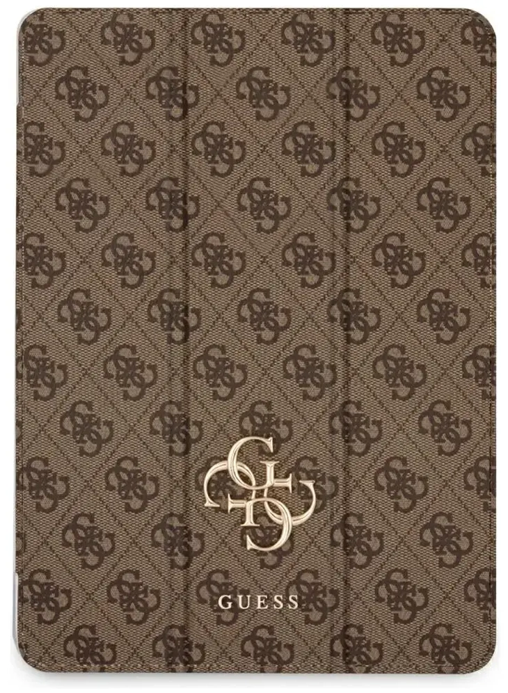 Guess GUFC11RM24PS4SGW iPad Air 11" 2024  brązowy|brown Magnetic 4G Big Logo