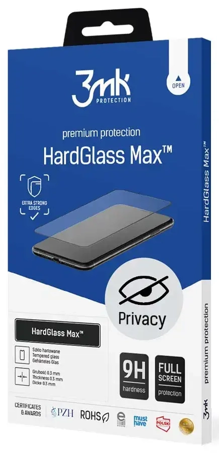 3mk HardGlass Max Privacy tempered glass for phone iPhone 12 | iPhone 12 Pro (privacy effect) 2-pack