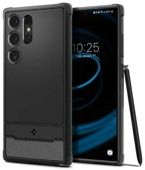 Spigen Rugged Armor Sam S24 Ultra S928 czarny|matte black ACS07286