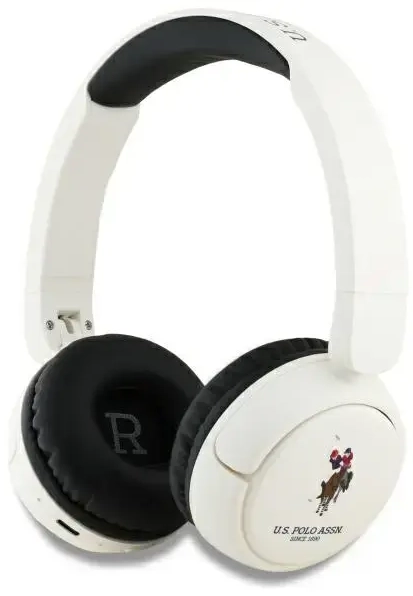 US Polo słuchawki nauszne Bluetooth       USHPV6PUNH biały|white DH Color Logo