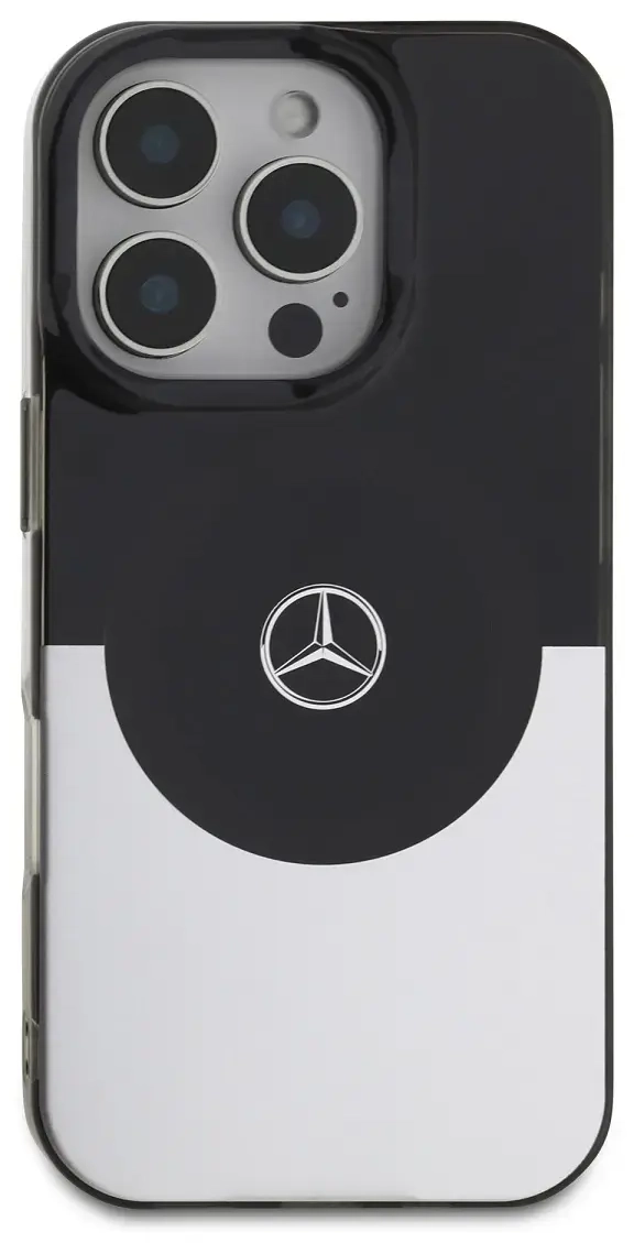 Mercedes PC|TPU Double Layer MagSafe Case for iPhone 16 Pro Max Black|Silver