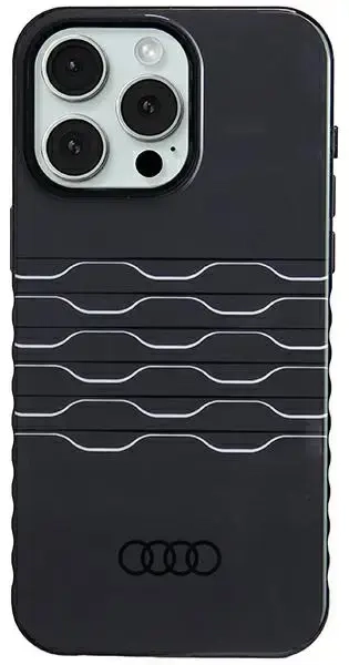 Audi IML MagSafe Case iPhone 15 Pro Max 6.7" czarny|black hardcase AU-IMLMIP15PM-A6|D3-BK