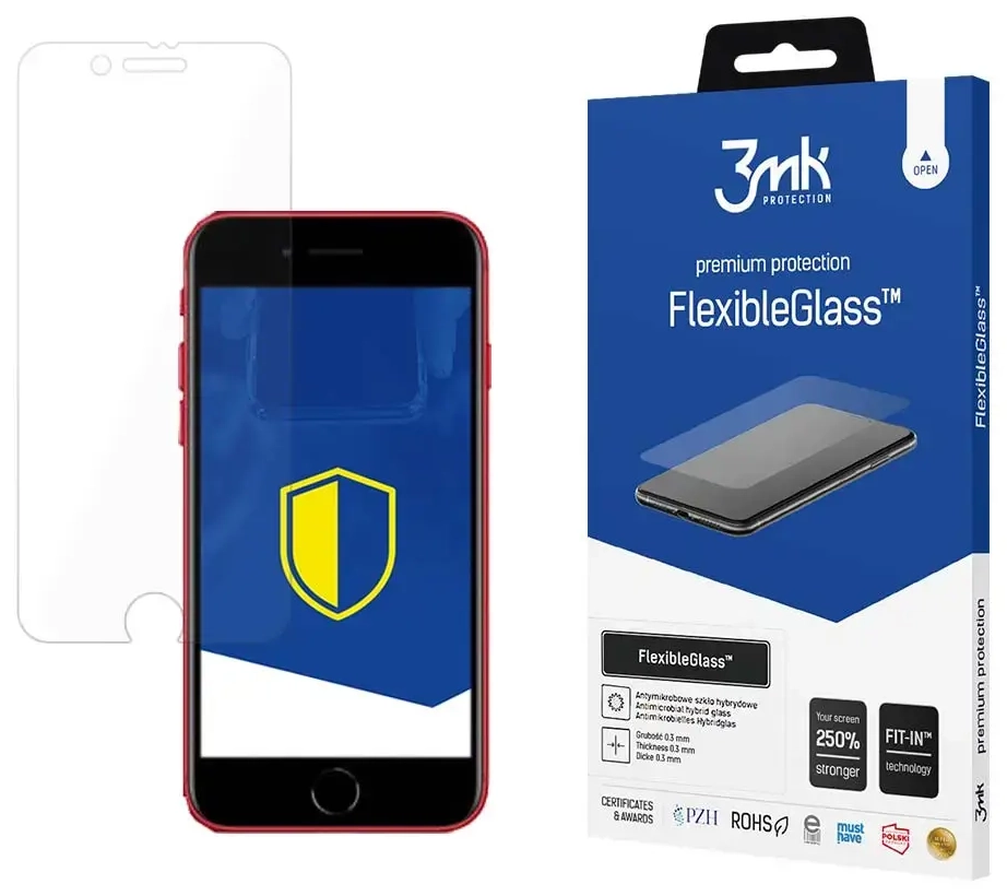 3mk FlexibleGlass™ aizsargstikls telefonam iPhone SE 2022