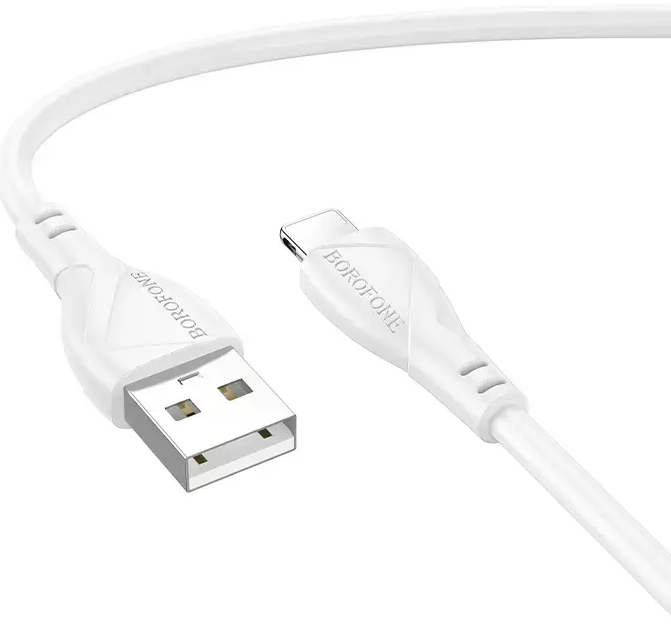 Borofone BX121 Energy провод для передачи данных и зарядки | USB-A на Lightning | 12W | 1m | белый