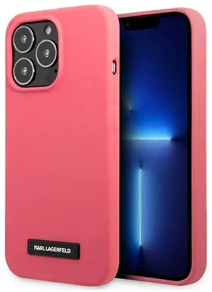 Karl Lagerfeld KLHCP13LSLMP1PI iPhone 13 Pro | 13 6,1" hardcase fuksja|fuchsia Silicone Plaque