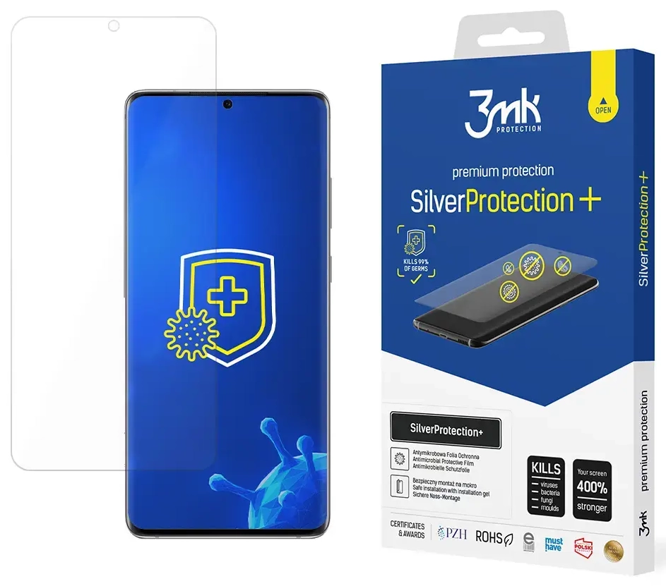 3mk SilverProtection+ aizsargplēve telefona ekrānam Samsung Galaxy S20+ (G985) 5G
