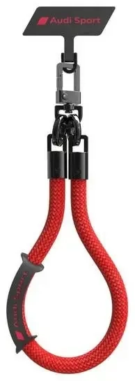 Audi uniwersalna smycz do telefonu 28cm 8mm czerwony|red AUS-HSL10-RSQ|D1-RD