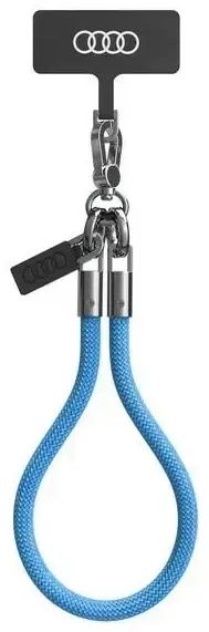 Audi uniwersalna smycz do telefonu 28cm 8mm niebieski|blue AU-HSL8-R8|D1-BE