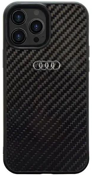 Audi Carbon Fiber iPhone 14 Pro 6.1" black hardcase AU-TPUPCIP14P-R8/D2-BK