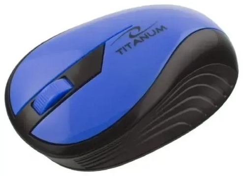 Titanium TM114B BLUE 1000DPI OPTINĖ BELAIDĖ KOMPIUTERIO PELĖ