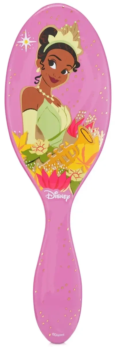 Experience the effortless enchantment of the Wet Brush Disney Princess Original Detangler Brush. With its exclusive Intelliflex bristles, this brush effortlessly glides through tangles, minimizing damage by up to 45% and reducing the effort required by 55%. Suitable for all hair types, it gently protects against split ends and breakage, leaving your hair healthier and happier. Whether on wet or dry strands, this brush works wonders, ensuring a pain-free and seamless detangling experience. Say go